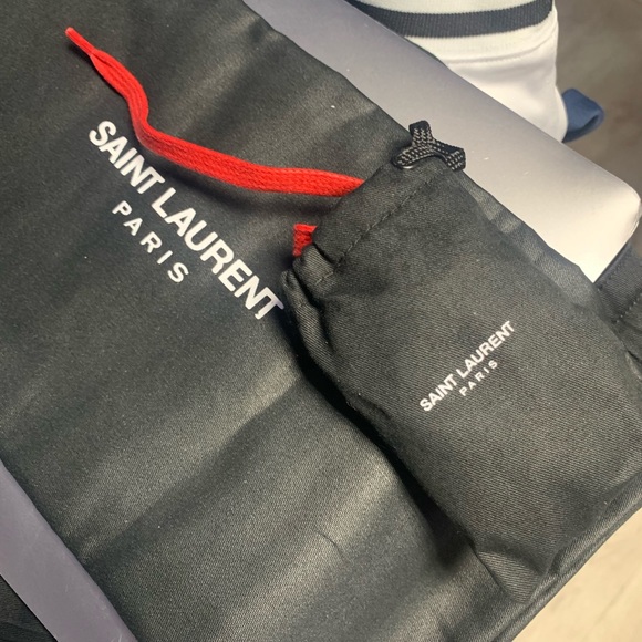 Saint laurent Red Leather Low Cut Size 14 - Picture 2 of 8